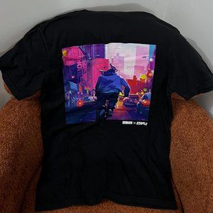 KID CUDI ENTERGALACTIC X STAPLE BIKE CHASE TEE - BLACK - NWT